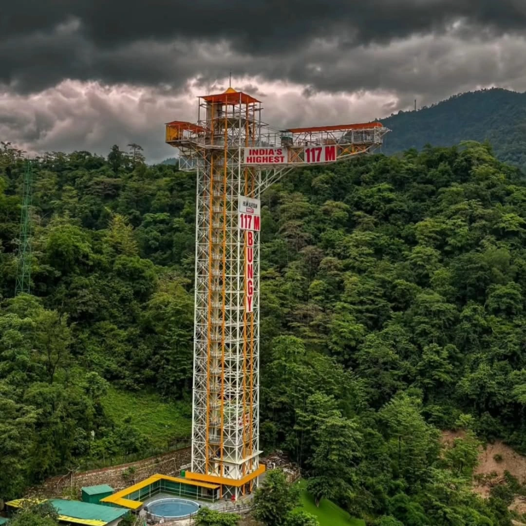 Highest bungee jump in India